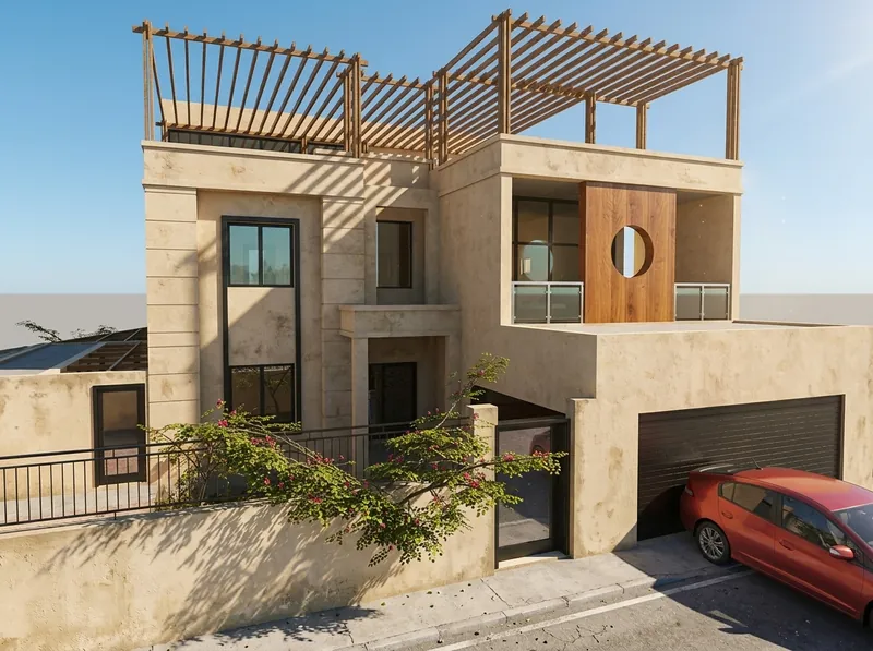 Example façade option 3